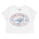 Miami Scorpions Rule Cropped Tee White front