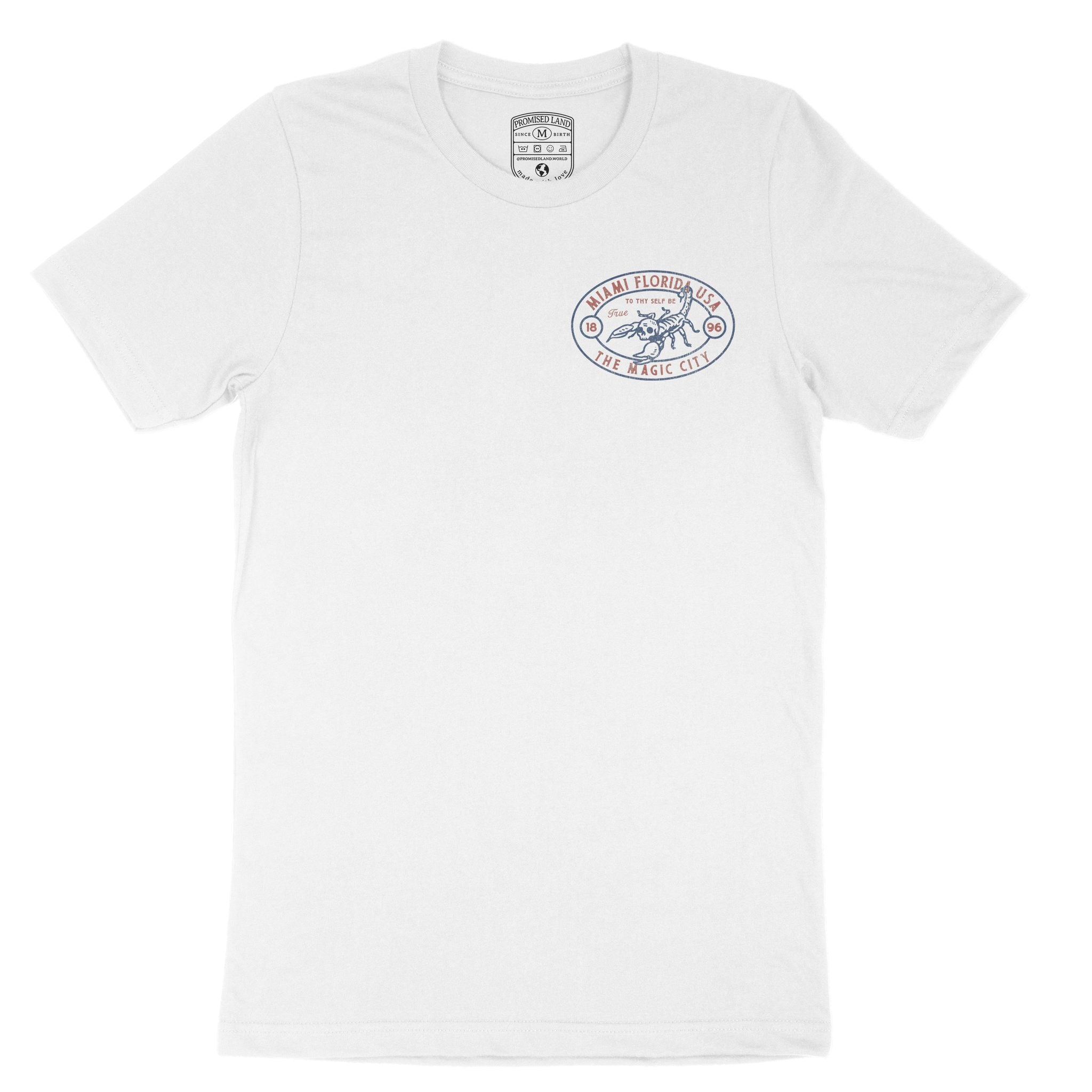 Miami Scorpions Rule T-Shirt White front
