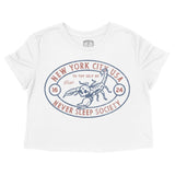 New York Scorpions Rule Cropped Tee White front