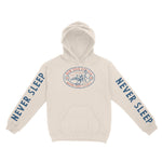 New York Scorpions Rule Hoodie in Natural - front view with sleeves