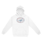 New York Hoodie in White - front view