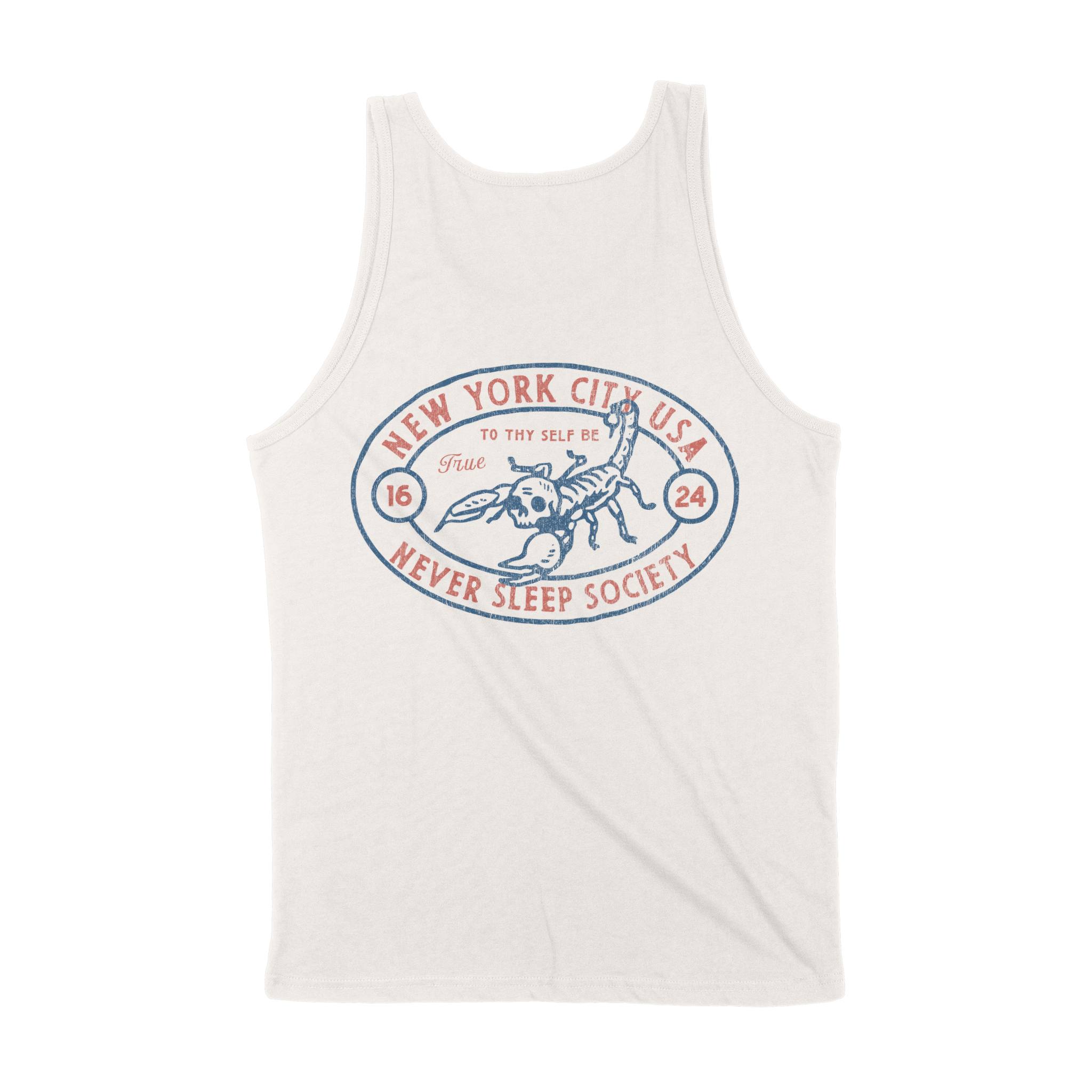 New York Scorpions Rule Tank Top in Vintage - back view