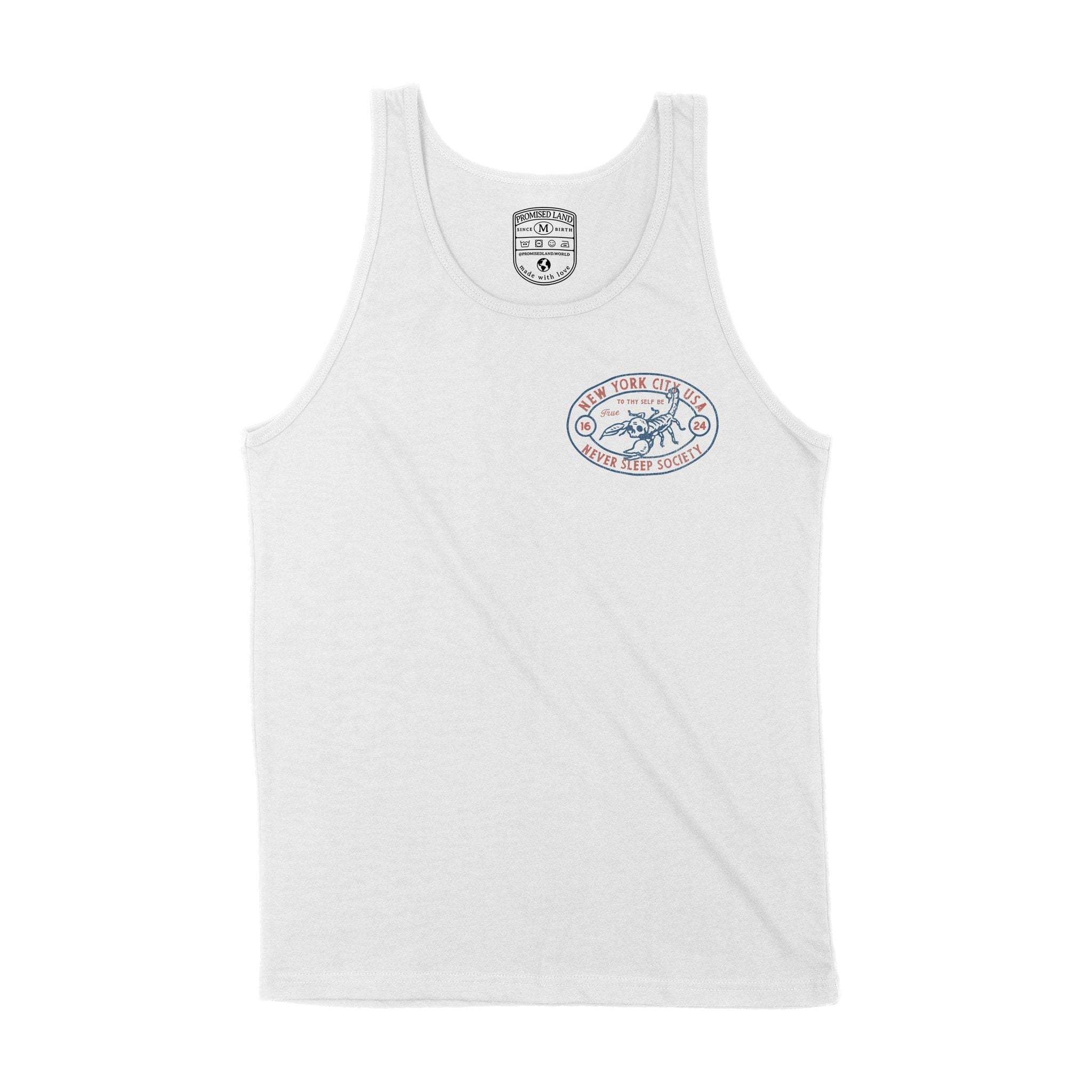 New York Scorpions Rule Tank Top White front