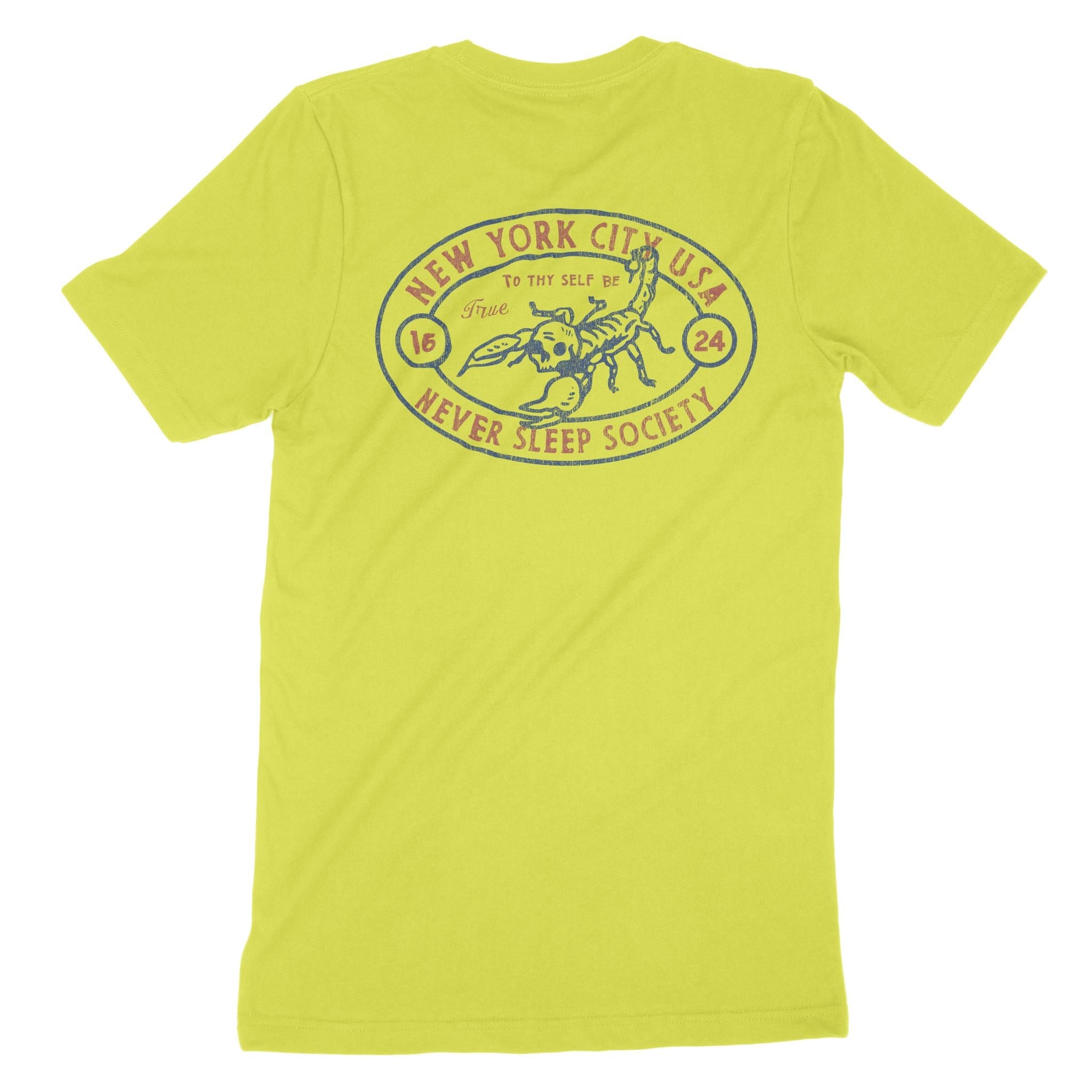 New York Scorpions Rule T-Shirt Strobe back