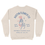 Austin Crewneck in Natural - back view