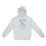 Austin Flower Mom Hoodie White front
