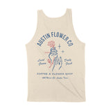 Austin Flower Mom Tank Top Natural back