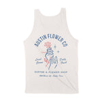 Austin Flower Mom Tank Top in Vintage - back view