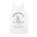 Austin Tank Top in White - back view
