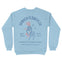 Denver Crewneck in Light Blue - back view