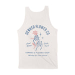Denver Flower Mom Tank Top in Vintage - back view