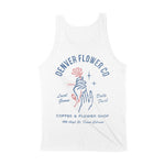 Denver Tank Top in White - back view