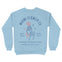 Miami Crewneck in Light Blue - back view
