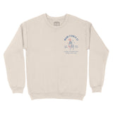 Miami Flower Mom Crewneck in Natural - front view