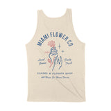Miami Flower Mom Tank Top Natural back