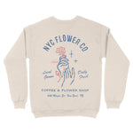 New York Crewneck in Natural - back view