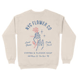 New York Crewneck in Natural - back view