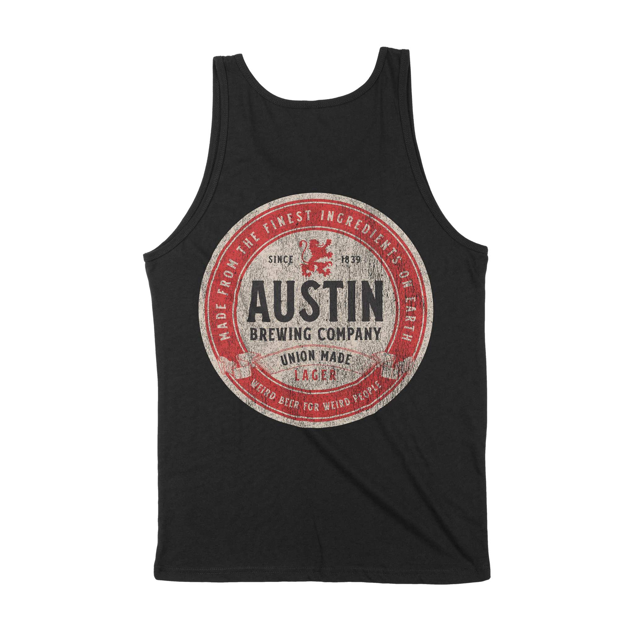 Austin Lager Tank Top Black back