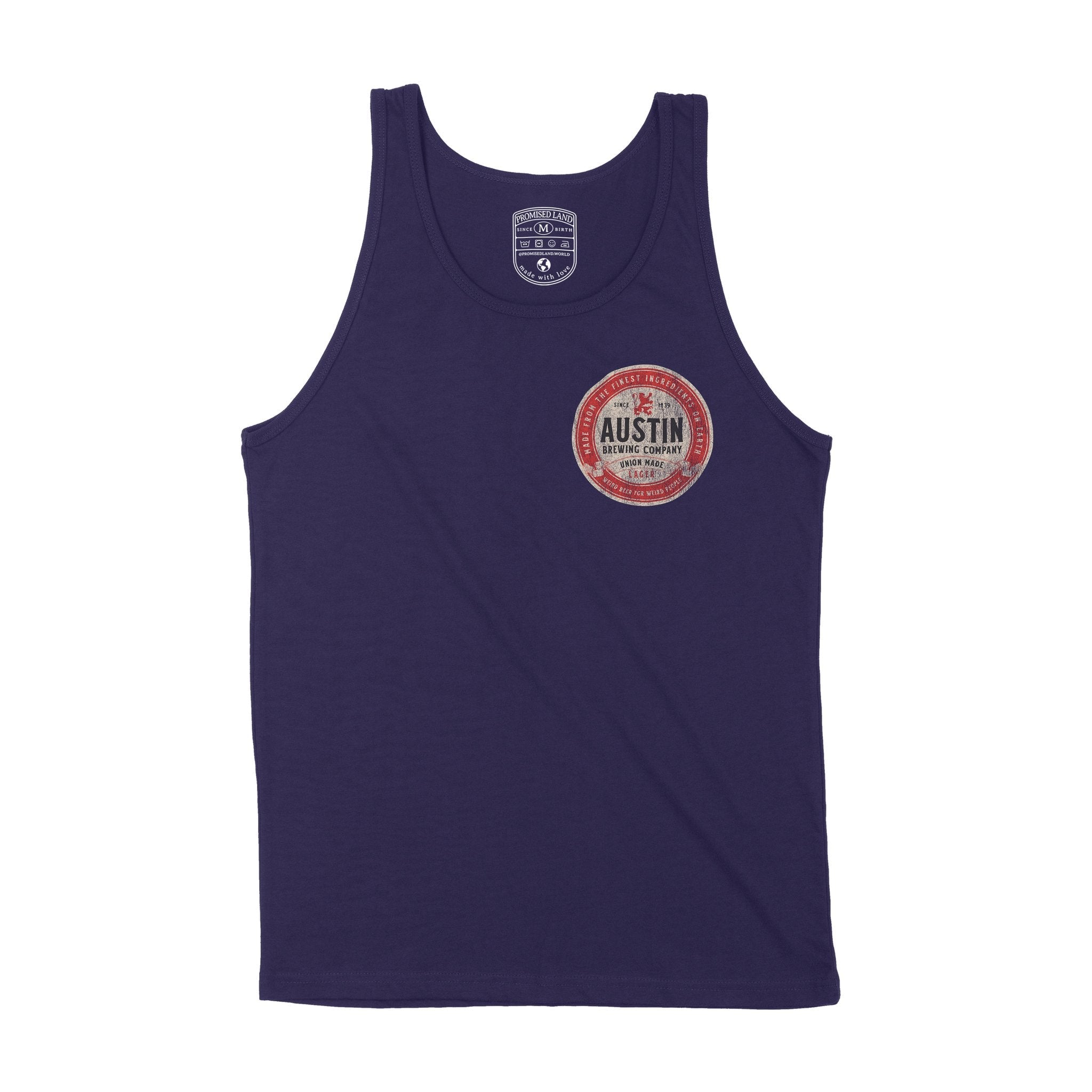 Austin Lager Tank Top Navy front