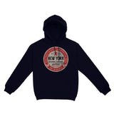 New York Lager Hoodie Navy front