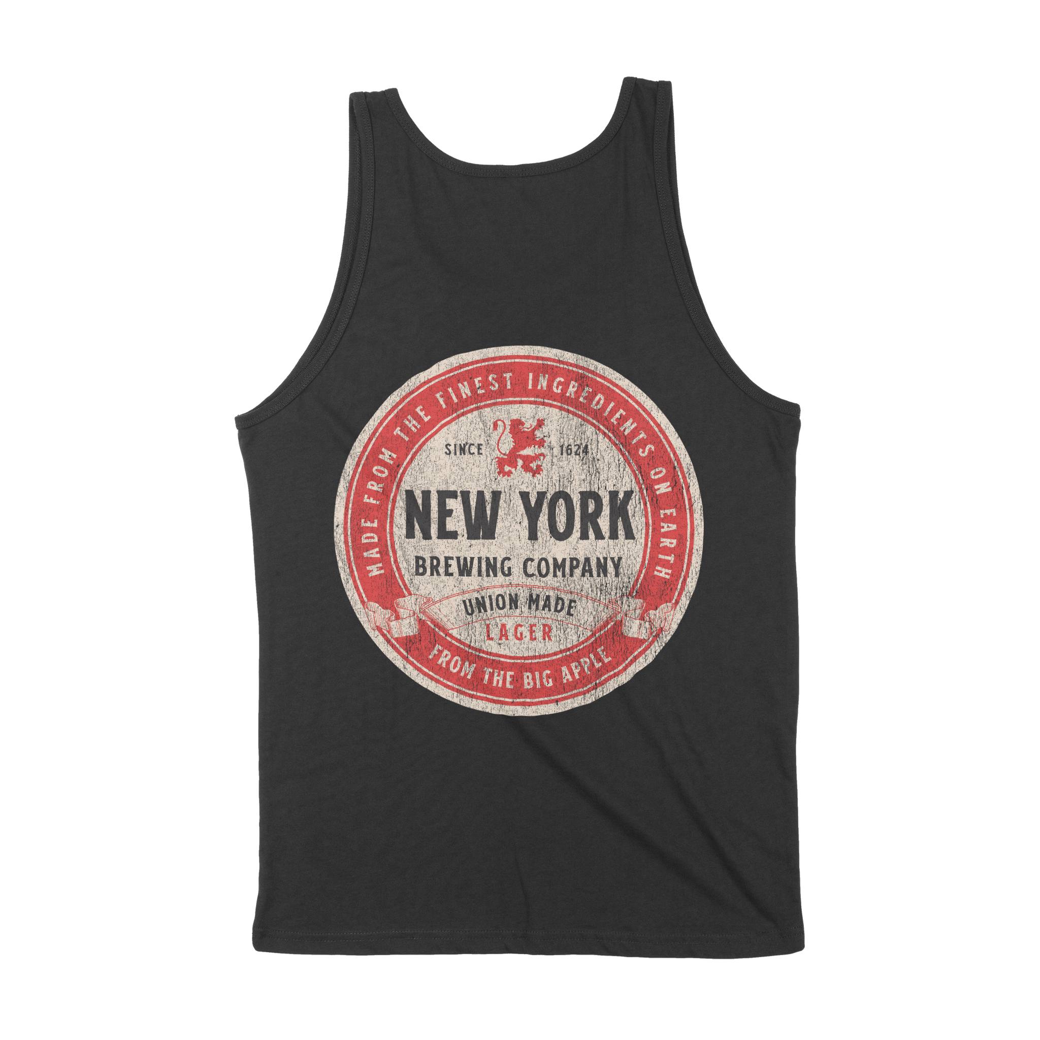 New York Tank Top in Black - back view