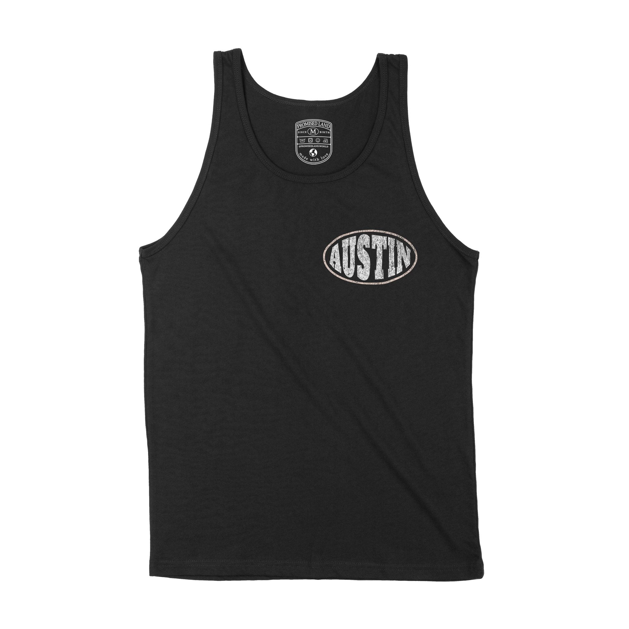 Austin Streetwear Tank Top Black front