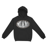 Miami Hoodie in Black - front view
