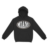Miami Hoodie in Black - front view