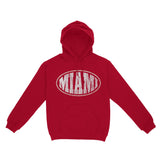 Miami Streetwear Hoodie Cherry Red front