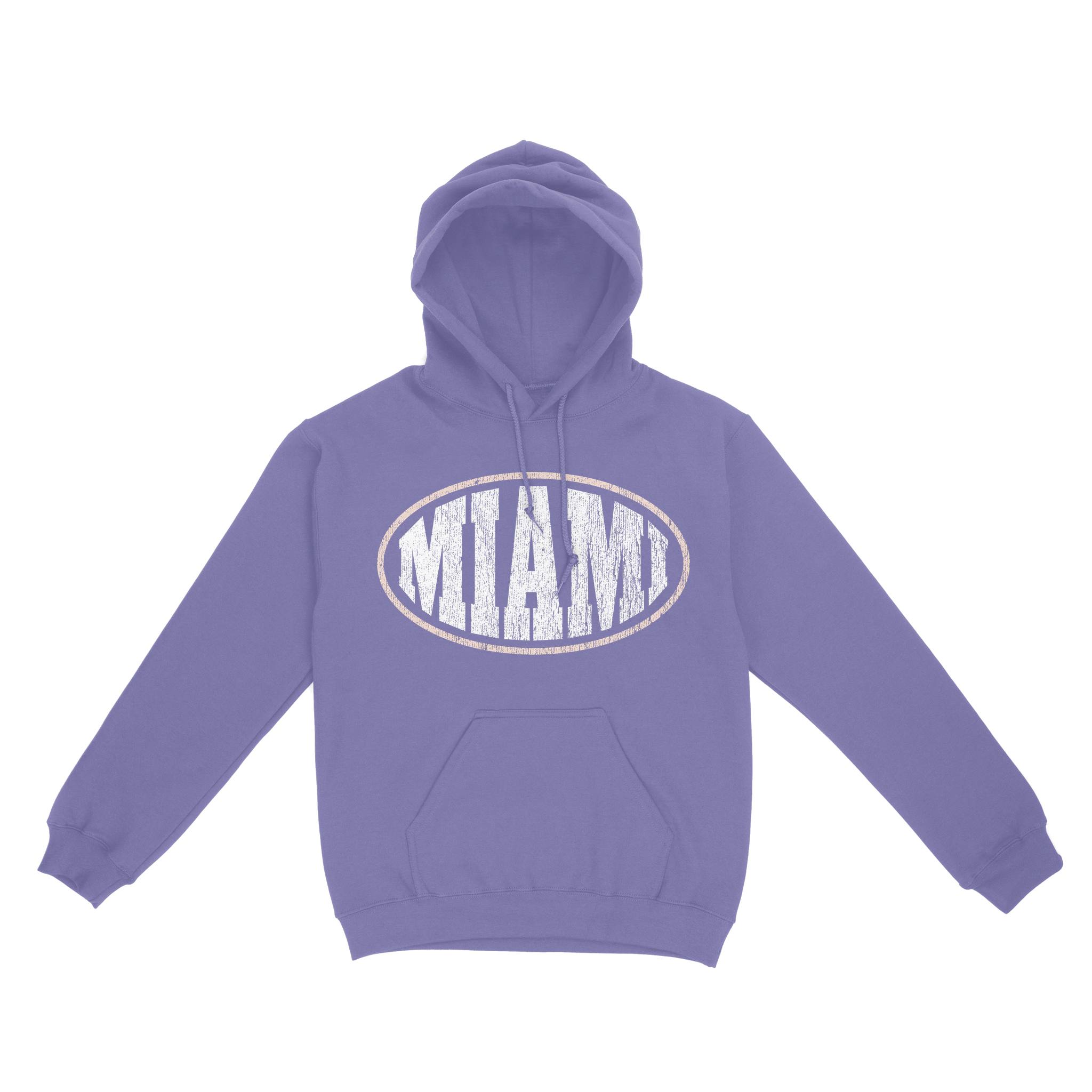 Miami Hoodie in Violet - front view