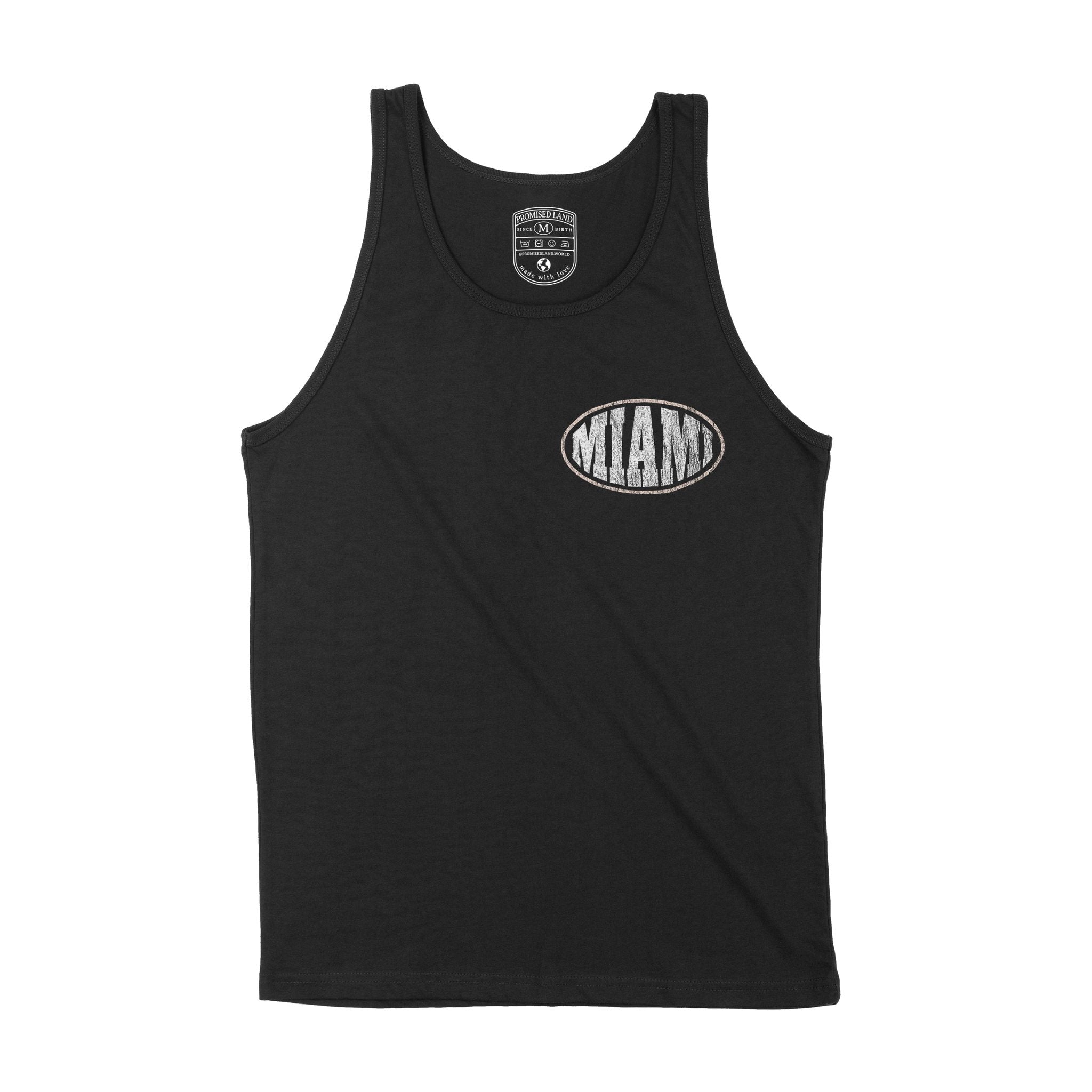 Miami Streetwear Tank Top Black front