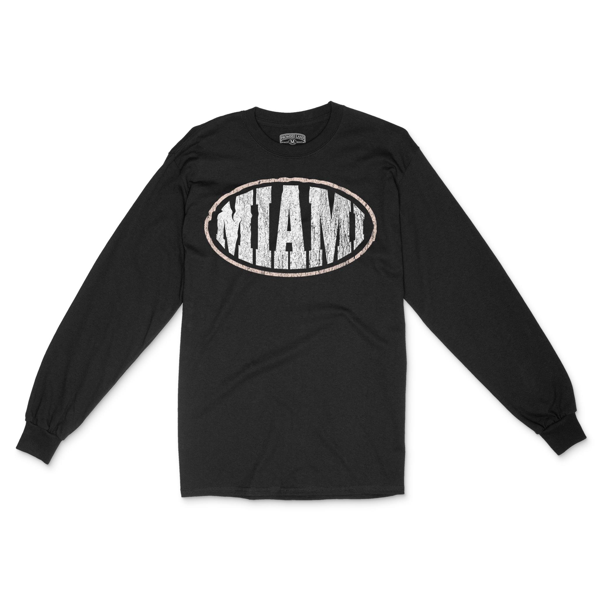 Miami Longsleeve in Black - front view