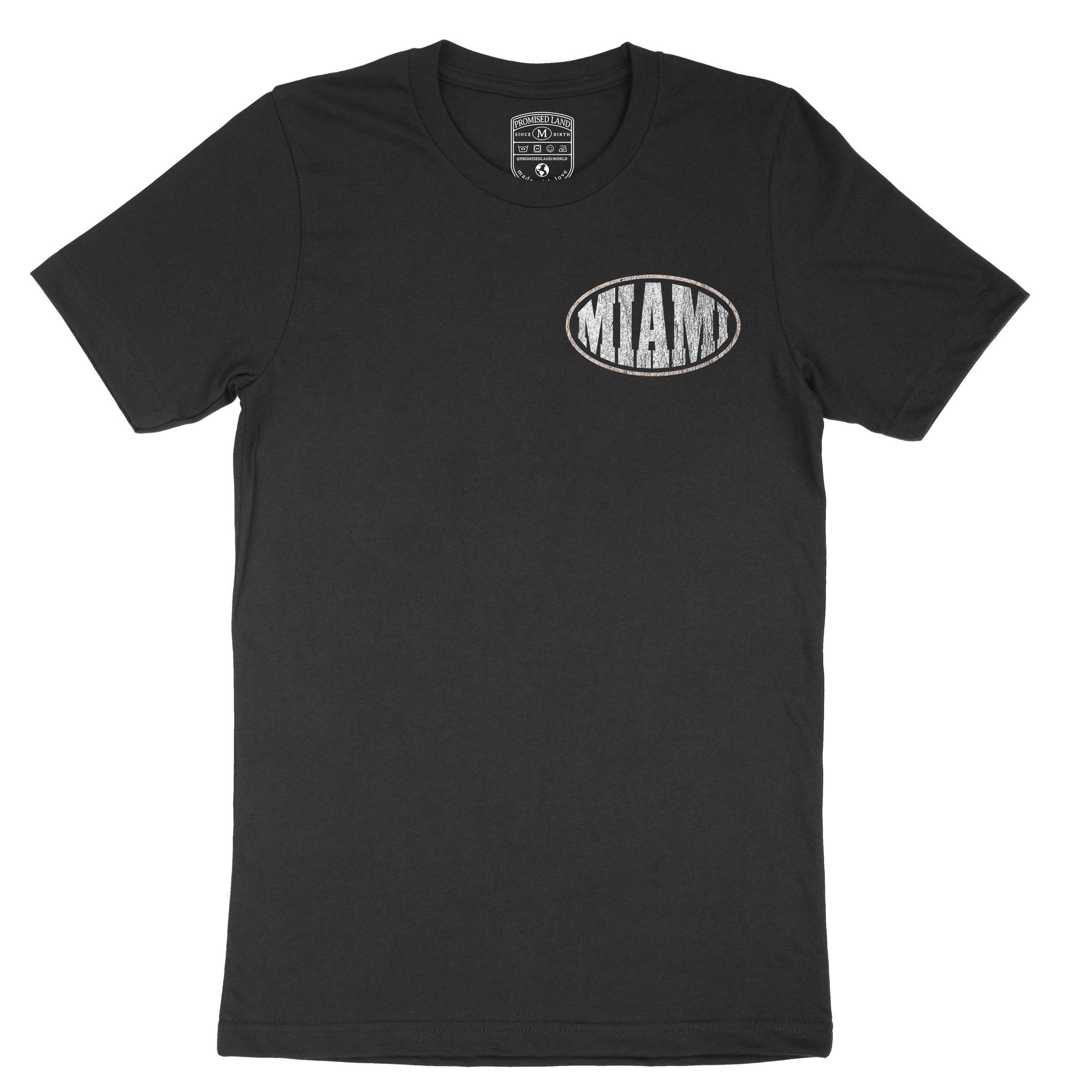 Miami Streetwear T-Shirt Black front