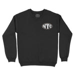 New York Crewneck in Black - front view