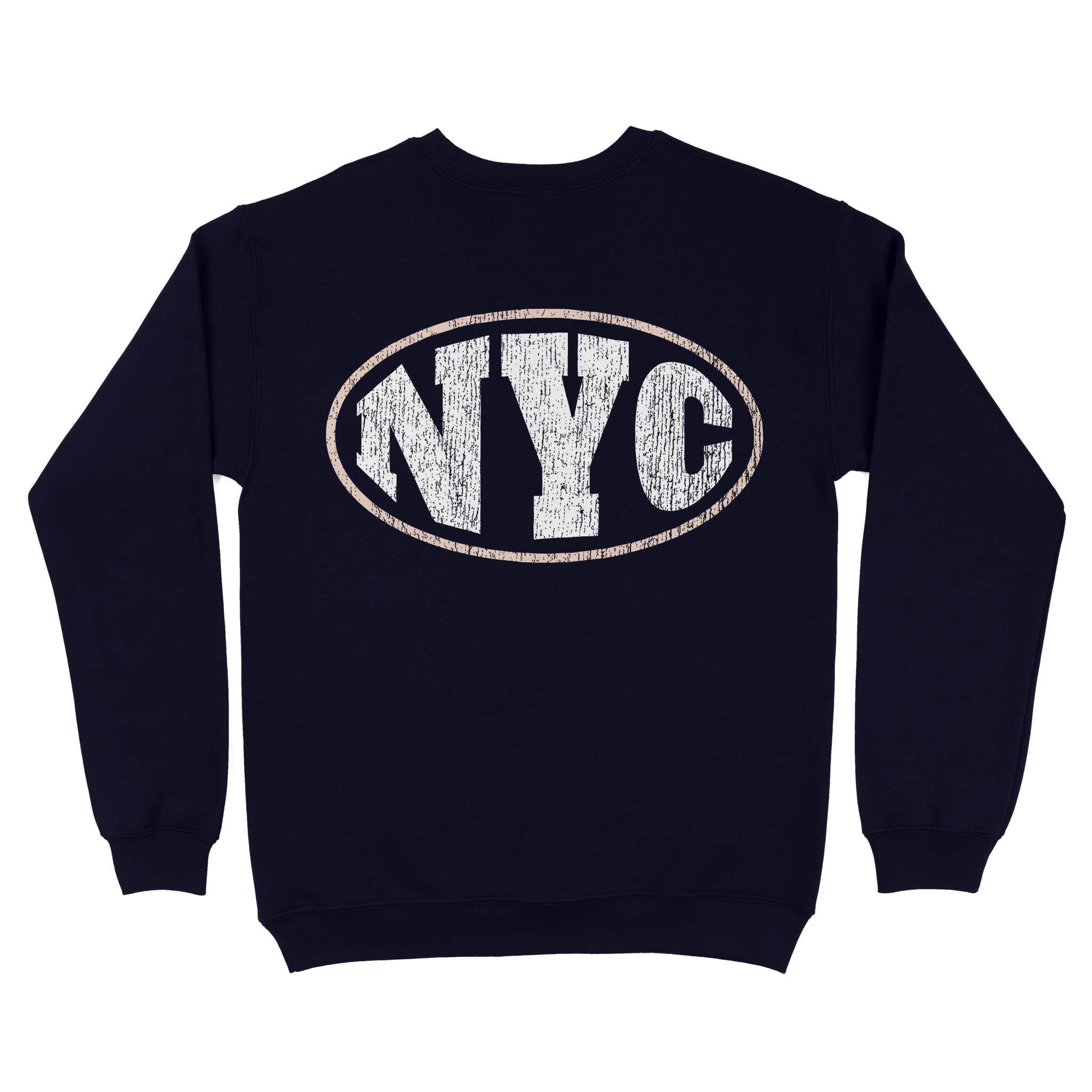 New York Streetwear Crewneck Navy back