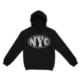 New York Streetwear Hoodie Black front
