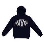 New York Streetwear Hoodie Navy front