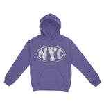New York Streetwear Hoodie Violet front