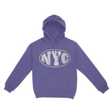 New York Streetwear Hoodie Violet front