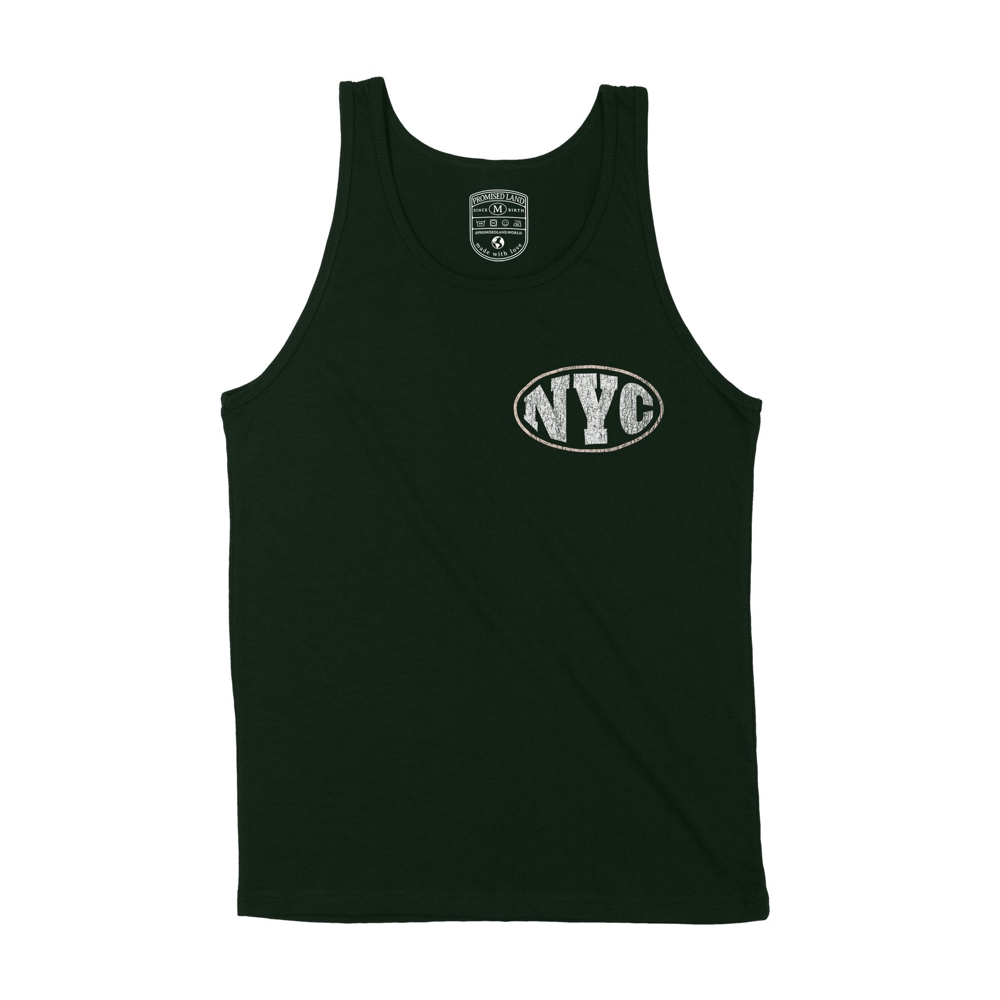 New York Streetwear Tank Top Forest front