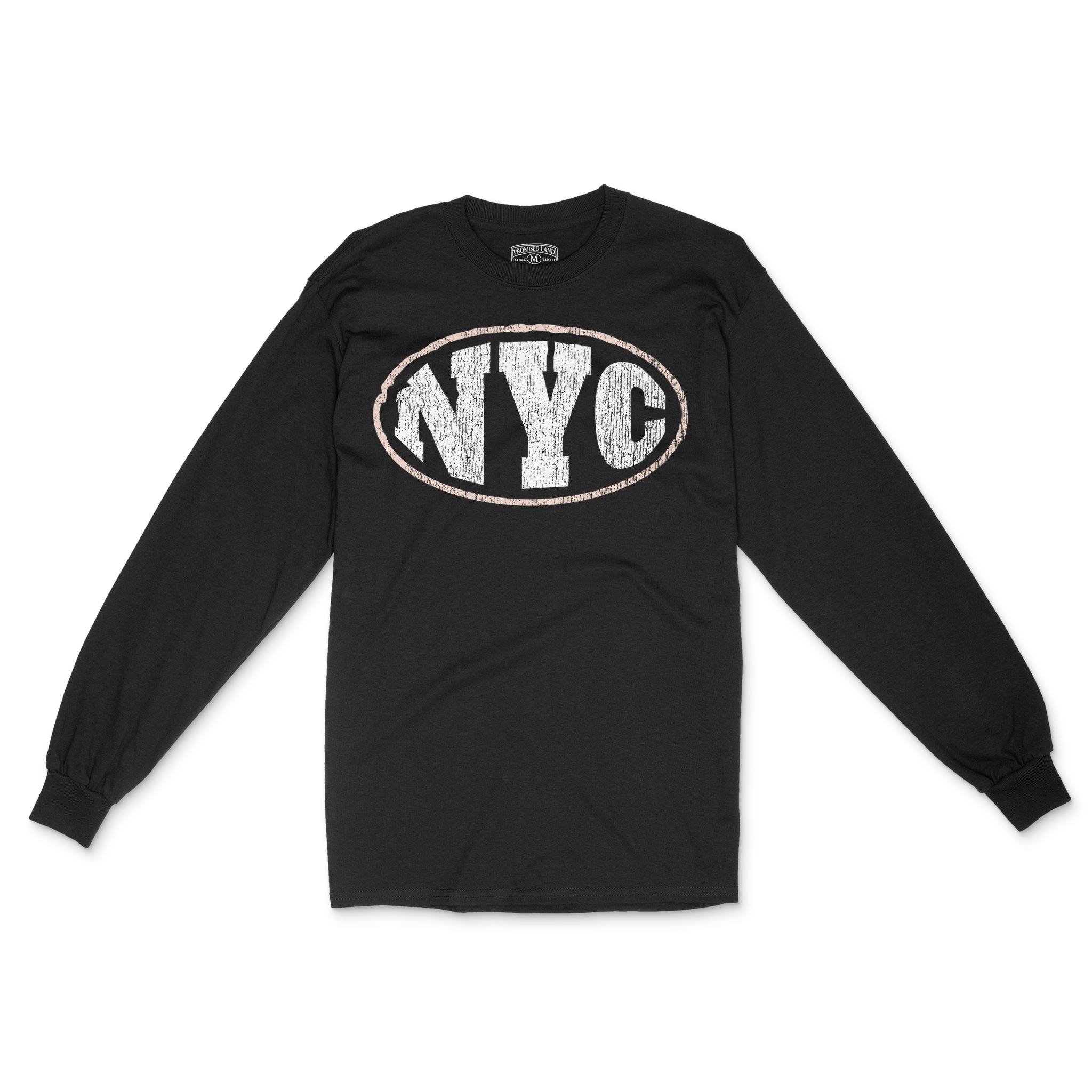 New York Longsleeve in Black - front view