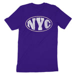 New York Streetwear T-Shirt Team_Purple back