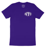 New York Streetwear T-Shirt Team_Purple front