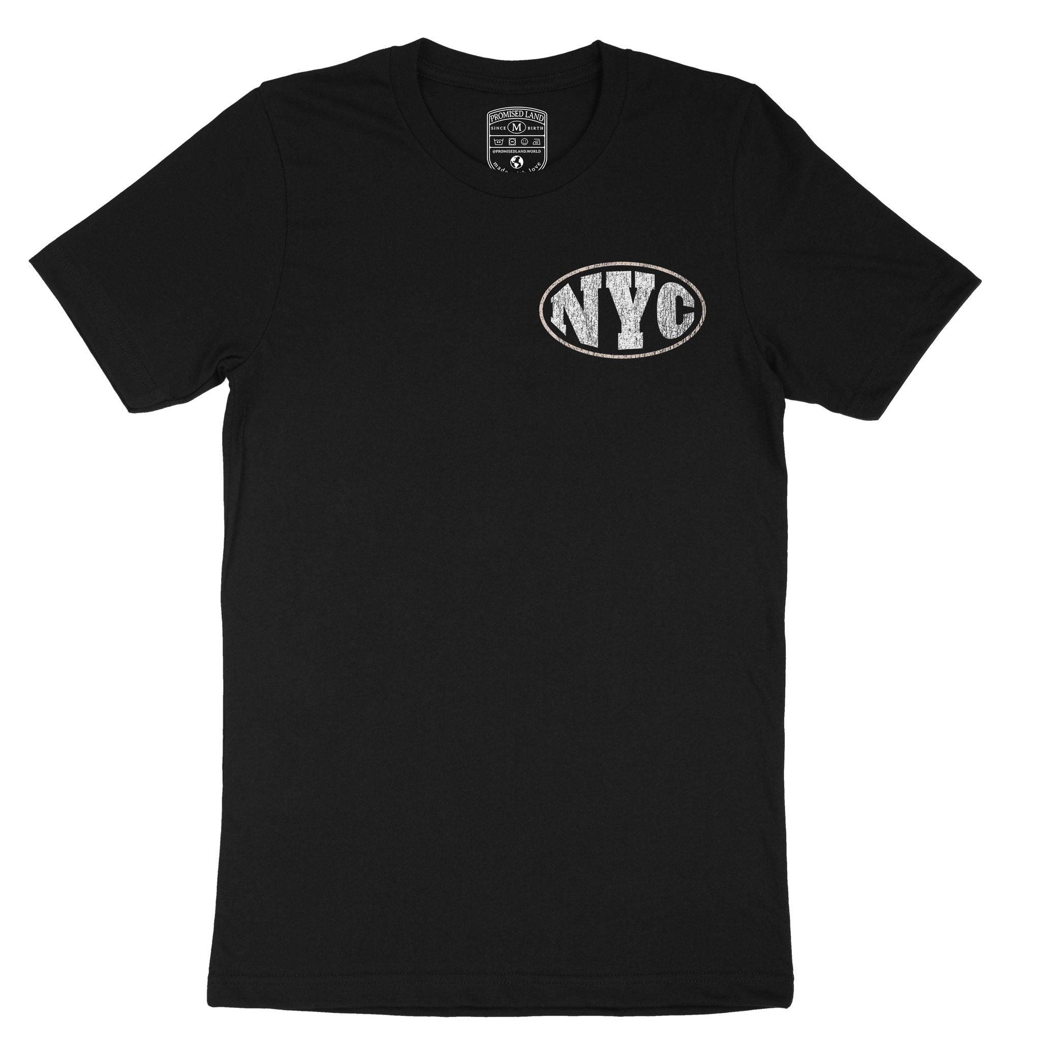 New York Streetwear T-Shirt Vintage_Black front