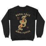 Miami Snake Bolt Crewneck Black back