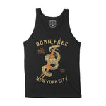 New York Snake Bolt Tank Top Black front