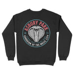 Asbury Park Cobra Kid Crewneck in Black - back view