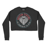 Austin Cropped Crew in Black - front view
