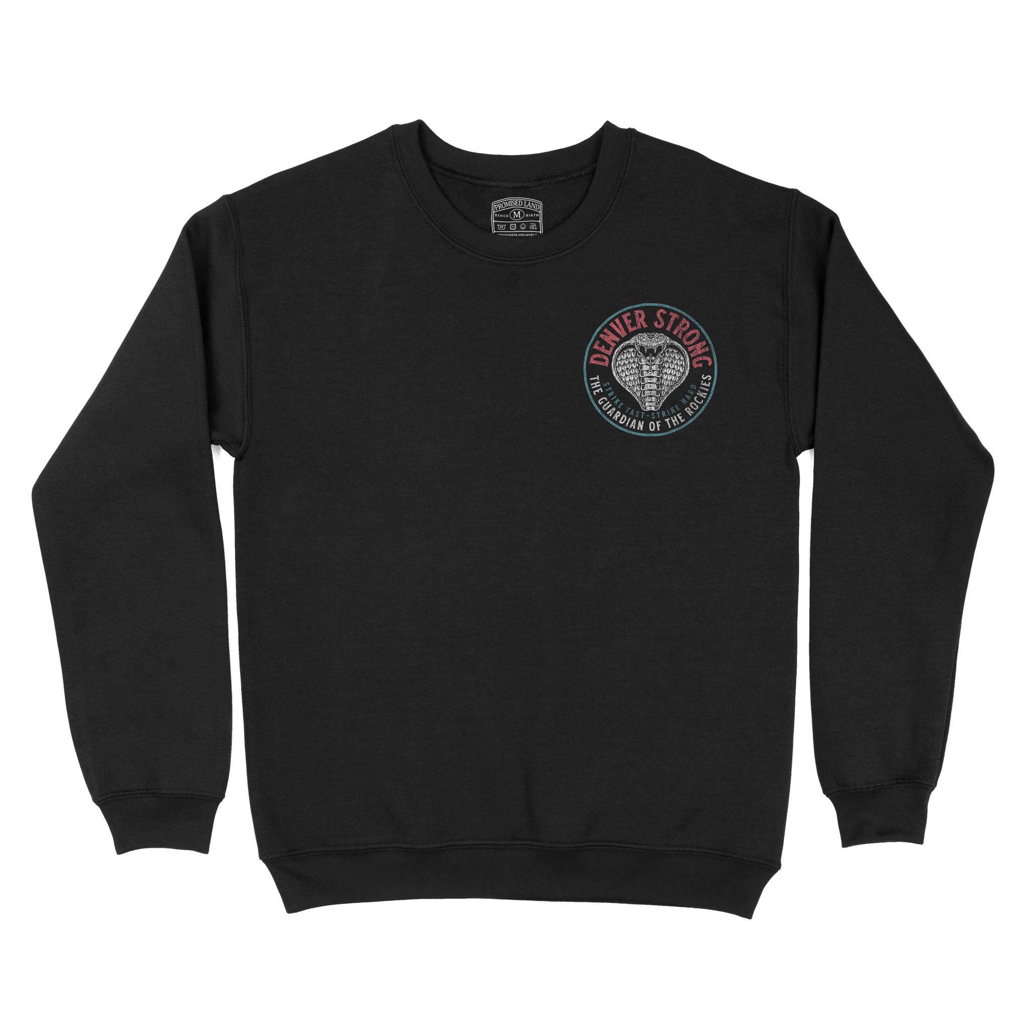 Denver Cobra Kid Crewneck Black front