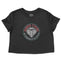 Denver Cropped Tee in Black - front view